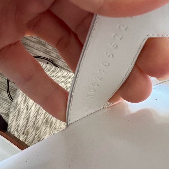 Hermes White Oran sandals - Picture 5 of 5